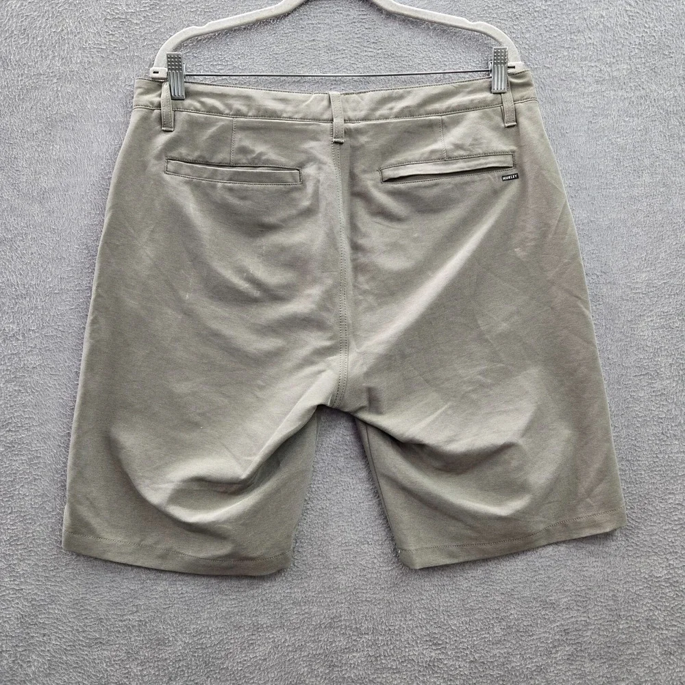Hurley Men Shorts 34 Beige Chino Performance Skater Logo READ